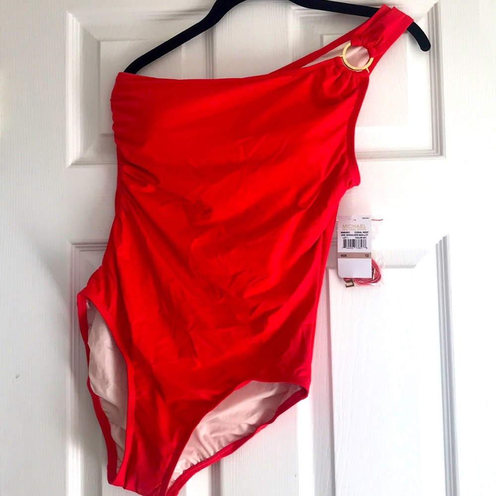 Coral Red Swimsuit